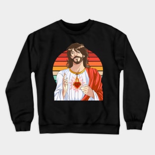 Jesus Christ Christian Savior God Saves Crewneck Sweatshirt